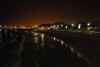 Iran -  Bandar Abbas - Hormozgan province: beach of the Homa Hotel at night -  Meraj St - photo by M.Torres