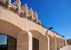 Jerusalem, Israel: balcony at the Regency Hotel, aka Dan Jerusalem Hotel - Lehi St - architect David Reznik used a terraced design due to the hotel's location on the slopes of Mount Scopus - photo by M.Torres