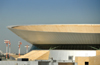 Tel Aviv Ben Gurion Airport, Central District, near Lod, Israel: flying saucer roof of terminal 3, designed by Skidmore, Owings and Merrill (SOM) architects - photo by M.Torres