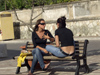 Italy / Italia - Umbria: girls chat on a bench - people (photo by Emanuele Luca)