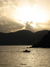 Italy - Manorola, Cinque Terre - Evening - seen from Vernazza - photo by D.Hicks