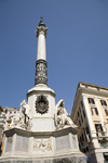 Rome, Italy: monument at Piazza Mignanelli - photo by I.Middleton