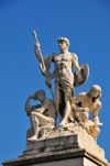 Rome, Italy: Monument of Vittorio Emanuele II - The Vittoriano - sculpture 'La Forza', by Augusto Rivalta - photo by M.Torres