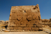 Amman - Jordan: tower constructed of bossed masonry - citadel - photo by M.Torres