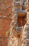 Ajlun - Jordan: Ajlun castle - corbels of a ruined balcony - photo by M.Torres