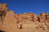 Kazakhstan, Charyn Canyon: Valley of the Castles - rock wall - photo by M.Torres