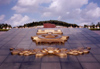 North Korea / DPRK - Taesong Mountains: Revolutionary Martyr's Cemetery - military honours (photo by M.Torres)