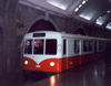 North Korea / DPRK - Pyongyang: the Metro - former German metro car at Puhung station (West-Berlin - 1960) (photo by M.Torres)