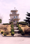 North Korea / DPRK - Panmunjom: keeping watch - watch tower near the border (photo by Miguel Torres)