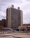 North Korea / DPRK - Pyongyang: Offices (photo by M.Torres)