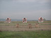 Serbia - Kosovo: three little houses - photo by A.Kilroy