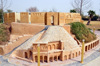 Erbil / Hewler / Arbil / Irbil; Kurdistan; Iraq: miniature of Erbil Citadel at Minare Park - photo by M.Torres