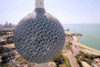 Kuwait city: Kuwait towers - water tank - photo by M.Torres