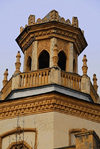 Bishkek, Kyrgyzstan: detail of university - architecture - photo by M.Torres