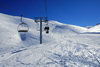 Lebanon, Faraya Mzaar Kfardebian / Ouyoune el Simane: chairlift on ski field - 'Le Telesiege - Mount Lebanon - photo by J.Pemberton