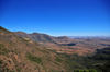 Ha Fohli area, Lesotho: valley and mountains seen from the A3 road - Highlands - photo by M.Torres