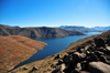 Mohale Dam, Lesotho: impounds the waters of the Senqunyane River - reservoir in the Central Highlands - photo by M.Torres