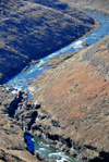 Mohale Dam, Lesotho: the Senqunyane river serpentines down the valley after the dam - photo by M.Torres