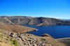 Mohale Dam, Lesotho: view off the reservoir, the water is used mainly to supply South Africa and for energy generation downstream at the Muela Hydropower Station - the total capacity of the reservoir is 938 million cubic meters - photo by M.Torres