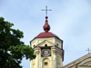 Lithuania - Vilnius: Sts. Peter & Paul's Church - clock - bell tower - photo by A.Dnieprowsky