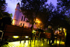 Lithuania - Vilnius: Caffe of Uzupis - view to the Orthodox Church of the Holy Mother of God - photo by Sandia