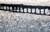 Vohilava, le Sainte Marie / Nosy Boraha, Analanjirofo region, Toamasina province, Madagascar: jetty and silver reflexes on the water of the Ste Marie canal - photo by M.Torres