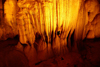 Gunung Mulu National Park, Sarawak, Borneo, Malaysia: Lang Cave - columns being formed by the union of stalagmites and stalactites - speleothems - photo by A.Ferrari