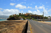 Dzaoudzi, Petite-Terre, Mayotte: the 'Rocher' and its causeway, Boulevard des Crabes - photo by M.Torres