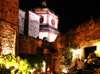 Mexico - San Miguel de Allende (Guanajuato): La Capilla restaurant - view form the terrace towards San Miguel Church - DR (photo by R.Ziff)