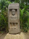 Mexico - Villahermosa - Parque-Museo La Venta: abuela statue (photo by A.Caudron)