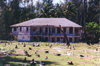 Midway Atoll - Sand island: Remains buildings of the Commercial Pacific Cable Company - photo by G.Frysinger