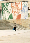 Moldova / Moldavia - Rezina: school decoration - photo by M.Torres