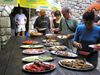 Montenegro - Crna Gora - Skadar lake: fish picnic - photo by J.Kaman