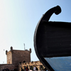 Morocco - Essaouira: prow and tower of the port fortress - Skala du Port - photo by M.Ricci