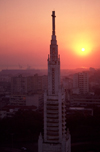 Mozambique / Moambique - Maputo / Loureno Marques / MPM: the Cathedral at sunset / a Catedral de Nossa Senhora da Conceio ao pr do sol - projecto do engenheiro Freitas Costa - photo by F.Rigaud