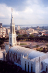 Mozambique / Moambique - Maputo / Loureno Marques / MPM:  the Cathedral and Independence square seen from above / a Catedral de Nossa Senhora da Conceio e a Praa da Independncia (antiga praa Mouzinho de Albuquerque) - inaugurada em 1944 pelo Cardeal Cerejeira - photo by M.Torres