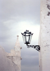 Ilha de Moambique / Mozambique island (provincia de Nampula): colonial light in stone town - Mesericordia church - candeeiro colonial - cidade de pedra - Igreja de Mesericrdia - photo by F.Rigaud