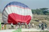 Inle Lake: a baloon lands in the fields (photo by J.Kaman)