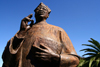 Windhoek, Namibia: statue of Anglican Reverend Theofilus Hamutumbangela who confronted the apartheid regime - monument near the city hall - photo by Sandia