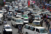 Kathmandu, Nepal: traffic on Kantipath Rd - photo by J.Pemberton