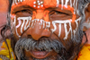 Kathmandu, Nepal: Pashupatinath Temple - Sadhu's face close up - photo by J.Pemberton