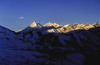 Annapurna circuit, Myagdi District, Dhawalagiri Zone, Nepal: Dhaulagiri, the white mountain, 8167 m - the seventh highest mountain in the world - Dhaulagiri Himal, a subrange of the Himalaya - photo by W.Allgwer