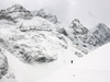 Nepal - Thorung La Pass: lost in the white - connects the Manang and Mustang districts - snow and mountains - Annapurna Circuit - photo by M.Samper