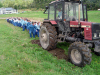 New Zealand - South island: West Coast - Tug of war with tractor - Belarus tractor - photo by Air West Coast