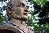 Managua, Nicaragua: bust of General Francisco Morazn - President of the Federal Republic of Central America - Central Park - photo by M.Torres