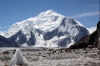 Pakistan - Baltoro Muztagh subrange - Karakoram mountains - Himalayan range - Northern Areas: Broad peak (K3) - the 12th highest mountain on Earth - Gasherbrum massif (Palchan Kangri / Zhongyang) - photo by A.Summers