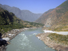 Besham Qala, Shangla District, North-West Frontier Province / NWFP, Pakistan: the Indus river and its valley - photo by D.Steppuhn