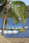 Water taxis wait for tourists on the Portobello pier, Coln, Panama, Central America - photo by H.Olarte