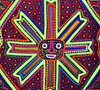 Panama City / Ciudad de Panama: Amador causeway - Kuna textiles - mola with the sun for sale at Isla Perico - photo by M.Torres