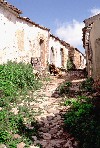 Portugal - Algarve - Pena (concelho de Loul): farm lane - viela rural - photo by T.Purbrook